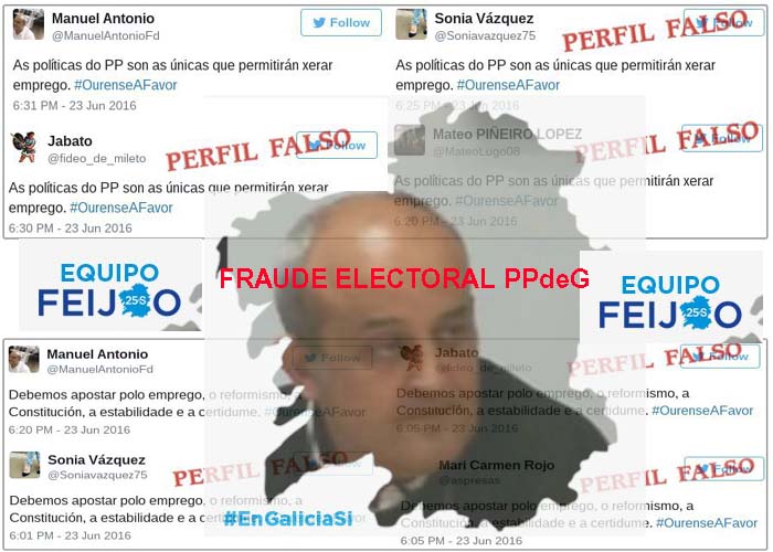 Pladesemapesga denuncia ante la Xunta Electoral de Galicia y la Fiscalía un  fraude gigantesco de perfiles falsos del PPdeG para lograr la mayoría de la  Xunta de Galicia - Pladesemapesga. Plataforma en